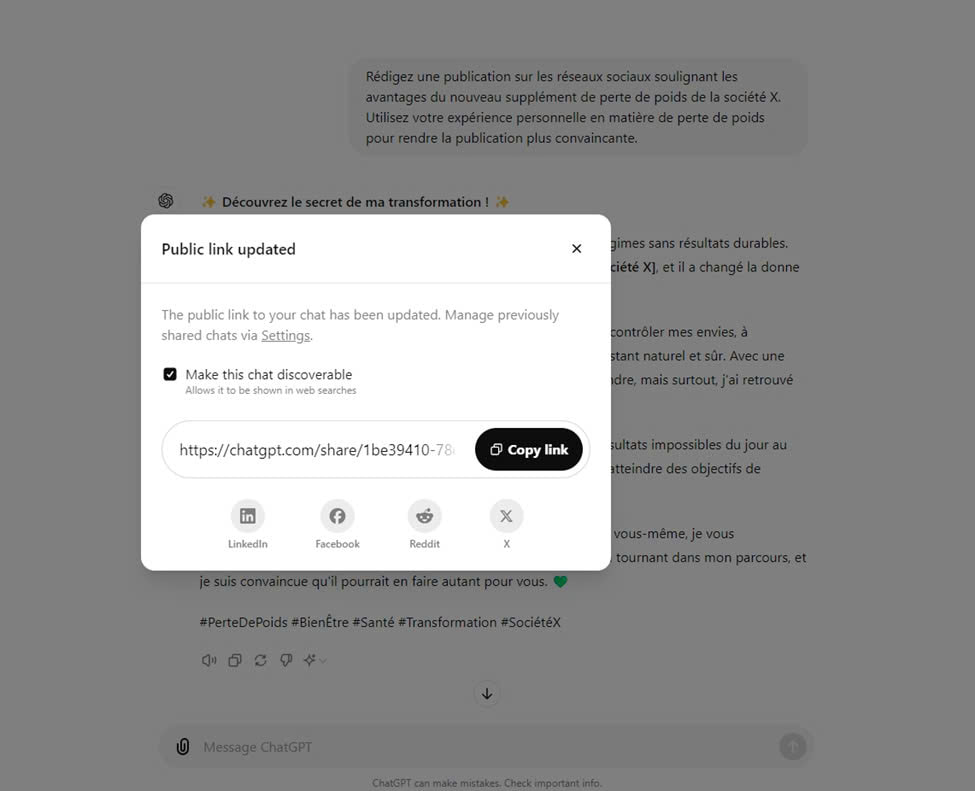 Allow chat search