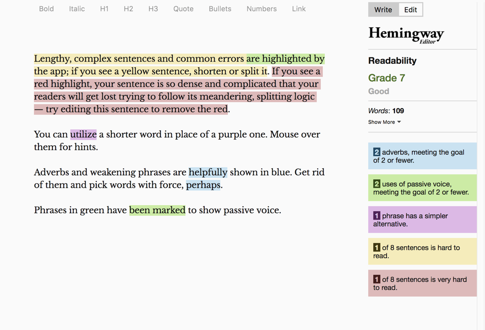 Hemingway est l'outil ultime lorsque vous avez besoin d'analyser