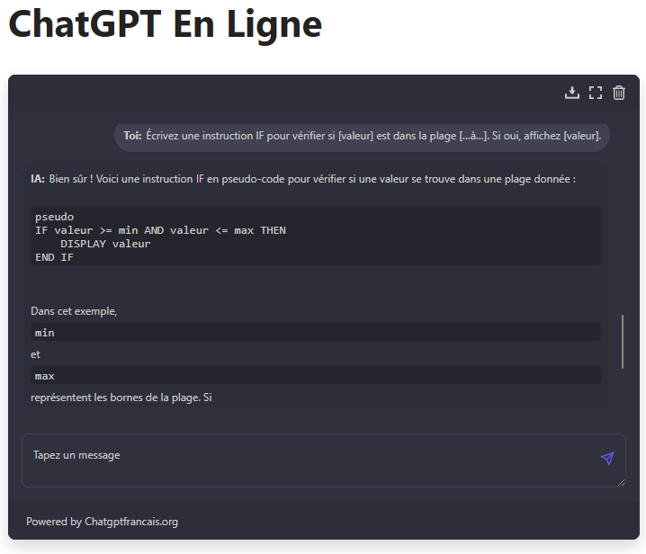 ChatGPT prompts pour Excel pour les instructions conditionnelles
