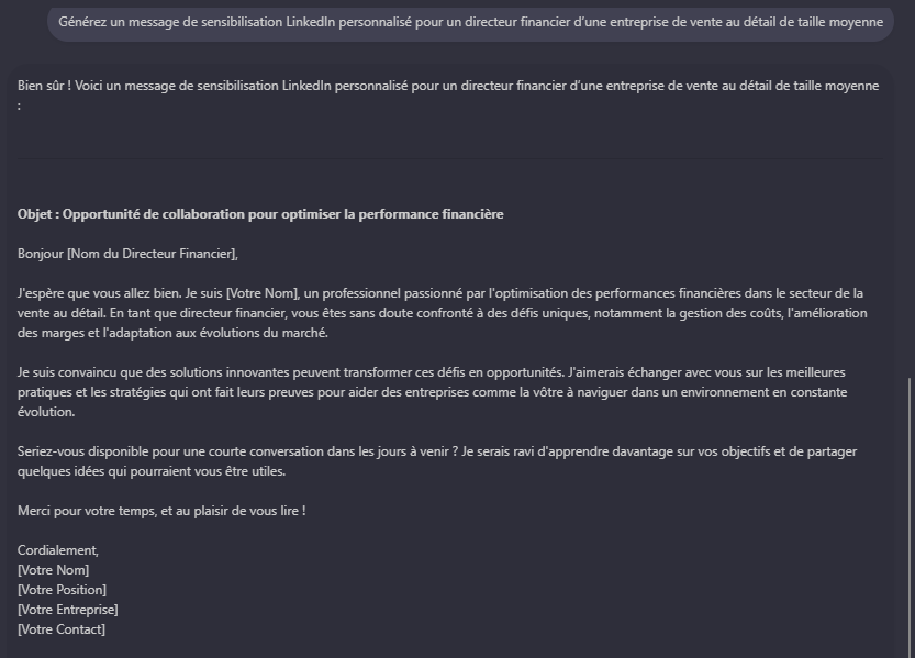 Prospection et invites de génération de leads