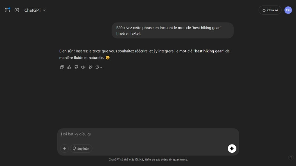 ChatGPT Prompts pour la Réécriture - Reformuler pour le SEO
