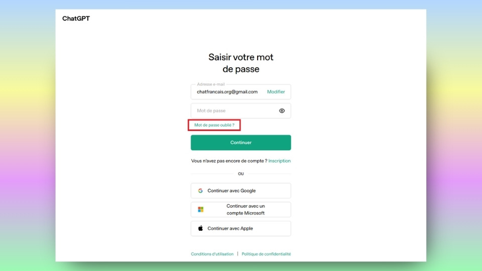 Comment changer votre mot de passe ChatGPT