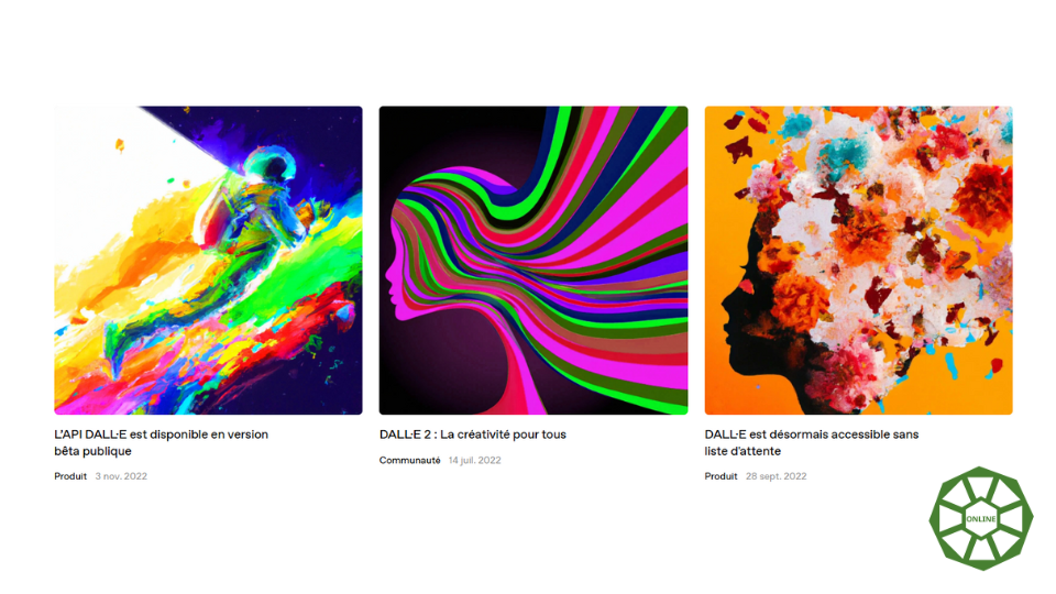 Interface de création d'images DALL·E